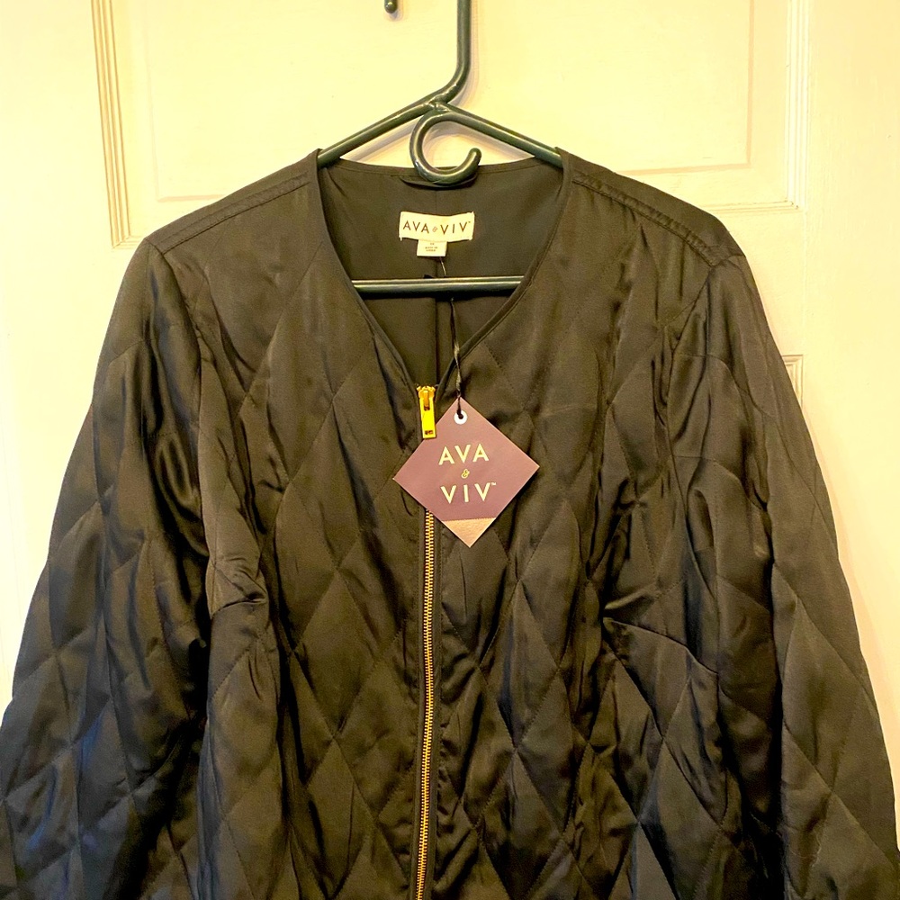 Ava and Viv satin bomber jacket